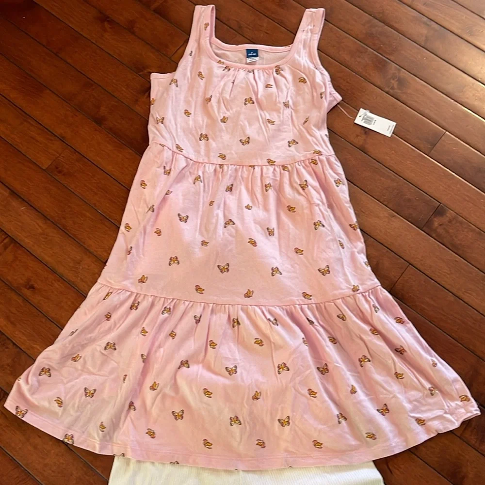 OLD NAVY SWING DRESS & BIKER SHORTS